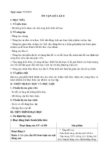 Giáo án Địa lí 6 - Bài: Ôn tập cuối học kì II - Năm học 2023-2024