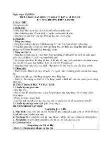 Giáo án Địa lí 6 - Tiết 3, Bài 2: Bản đồ 1 số lưới kinh, vĩ tuyến. Phương hướng trên bản đồ - Năm học 2024-2025