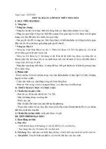 Giáo án Địa lí 6 - Tiết 36, Bài 22: Lớp đất trên trái đất - Năm học 2023-2024