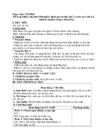 Giáo án Địa lí 6 - Tiết 46: Thực hành Tìm hiểu mối quan hệ giữa con người và thiên nhiên ở địa phương - Năm học 2023-2024
