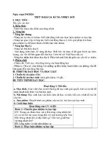 Giáo án Địa lí 6 - Tuần 31 - Năm học 2023-2024