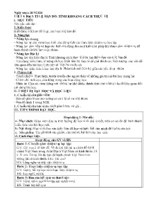 Giáo án Địa lí 6 - Tuần 3+4 - Năm học 2024-2025