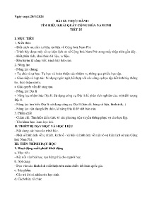 Giáo án Địa lí 7 - Bài 12: Thực hành Tìm hiểu khái quát Cộng hòa Nam Phi - Năm học 2023-2024