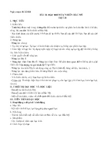 Giáo án Địa lí 7 - Bài 14: Đặc điểm tự nhiên Bắc Mỹ - Năm học 2023-2024