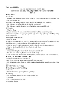 Giáo án Địa lí 7 - Bài 15: Đặc điểm dân cư xã hội phương thức khai thác tự nhiên bền vững ở Bắc Mỹ - Năm học 2023-2024