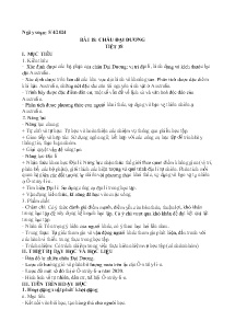 Giáo án Địa lí 7 - Bài 18: Châu Đại Dương - Năm học 2023-2024