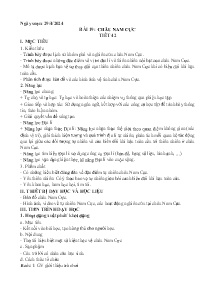 Giáo án Địa lí 7 - Bài 19: Châu Nam Cực - Năm học 2023-2024