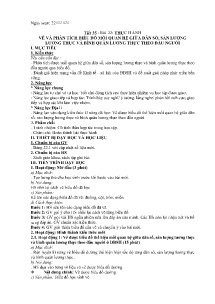 Giáo án Địa lí 9 - Tiết 35, Bài 22: Thực hành Vẽ và phân tích biểu đồ mối quan hệ giữa dân số, sản lượng lương thực và bình quân lương thực theo đầu người - Năm học 2023-2024