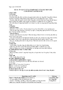 Giáo án Địa lí 9 - Tiết 36: Ôn tập và củng cố kiến thức vùng Bắc Trung Bộ và duyên hải Nam Trung Bộ - Năm học 2023-2024
