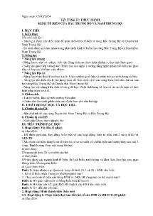 Giáo án Địa lí 9 - Tiết 37, Bài 27: Thực hành Kinh tế của Bắc Trung Bộ và Nam Trung Bộ - Năm học 2023-2024