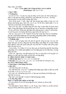 Giáo án GDCD 6 - Tiết 16-18, Bài 7: Ứng phó với tình huống nguy hiểm - Năm học 2023-2024