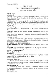 Giáo án GDCD 7 - Tiết 19-22, Bài 7: Phòng chống bạo lực học đường - Năm học 2023-2024