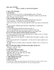 Giáo án GDCD 9 - Tiết 17: Nghĩa vụ bảo vệ tổ quốc - Năm học 2023-2024