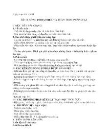 Giáo án GDCD 9 - Tiết 18: Sống có đạo đức và tuân theo pháp luật - Năm học 2023-2024
