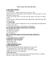 Giáo án GDCD 9 - Tiết 27-29: Ôn tập chủ đề 6+7