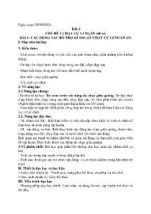 Giáo án GDTC 6 - Tuần 2 - Năm học 2024-2025