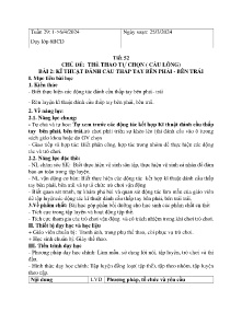 Giáo án GDTC 6 - Tuần 29, Chủ đề: Thể thao tự chọn (Cầu lông) - Năm học 2023-2024
