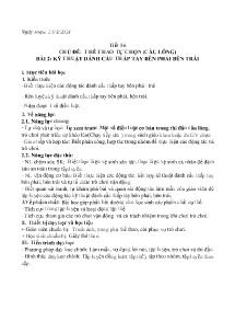 Giáo án GDTC 6 - Tuần 30-32 - Năm học 2023-2024