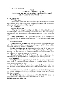 Giáo án GDTC 7 - Chủ đề: Chạy cự li ngắn - Bài 1: Phối hợp trong giai đoạn xuất phát cao và chạy lao sau xuất phát (Tiết 1+2) - Năm học 2024-2025