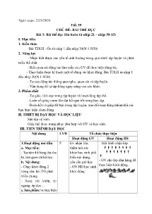 Giáo án GDTC 7 - Tuần 21 - Năm học 2023-2024