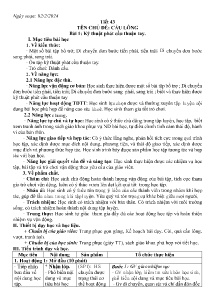 Giáo án GDTC 7 - Tuần 23+24 - Năm học 2023-2024