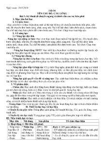 Giáo án GDTC 7 - Tuần 30-32 - Năm học 2023-2024