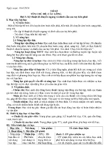 Giáo án GDTC 7 - Tuần 33-35 - Năm học 2023-2024