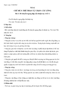 Giáo án GDTC 8 - Tuần 33-35 - Năm học 2023-2024