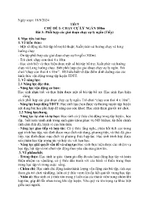 Giáo án GDTC 8 - Tuần 5 - Năm học 2024-2025