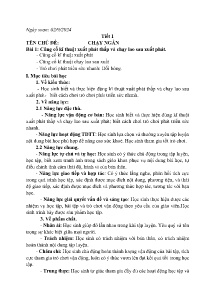 Giáo án GDTC 9 - Tuần 1 - Năm học 2024-2025