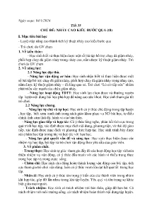 Giáo án GDTC 9 - Tuần 19 - Năm học 2023-2024