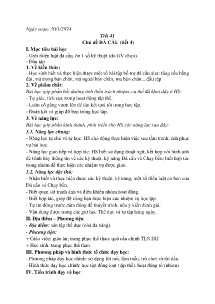 Giáo án GDTC 9 - Tuần 22 - Năm học 2023-2024