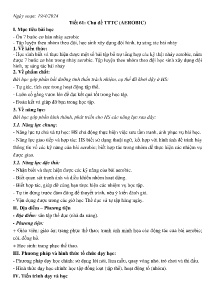 Giáo án GDTC 9 - Tuần 33-35 - Năm học 2023-2024