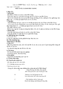 Giáo án Giáo dục địa phương 6 - Tiết 21+22: Ca dao Bắc Giang - Năm học 2023-2024 - Kiều Thị Nhung