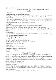 Giáo án Giáo dục địa phương 6 - Tiết 29-31, Bài 5: Bắc Giang thời kì Bắc thuộc - Năm học 2023-2024