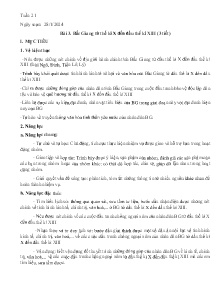 Giáo án Giáo dục địa phương 7 - Tuần 21, Bài 3: Bắc Giang từ thế kỉ X đến đầu thế kỉ XIII - Năm học 2023-2024