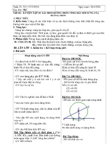 Giáo án Hình học 9 - Tuần 22, Tiết 41+42 - Năm học 2023-2024