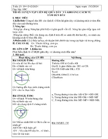 Giáo án Hình học 9 - Tuần 23, Tiết 43+44 - Năm học 2023-2024