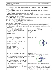 Giáo án Hình học 9 - Tuần 24, Tiết 45+46 - Năm học 2023-2024