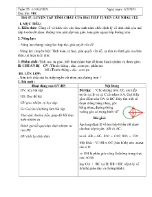 Giáo án Hình học 9 - Tuần 26, Tiết 47+48 - Năm học 2023-2024