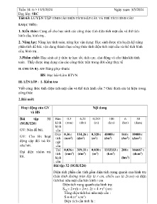 Giáo án Hình học 9 - Tuần 34, Tiết 63+64 - Năm học 2023-2024