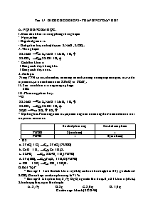 Giáo án Hóa học 8 - Tiết 41-46