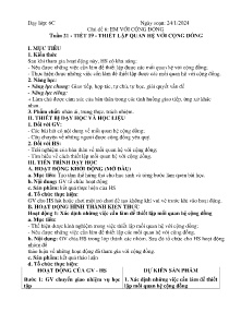 Giáo án Hoạt động trải nghiệm 6 - Chủ đề 6: Em với cộng đồng - Năm học 2023-2024