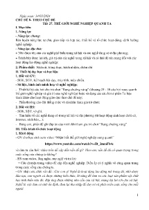 Giáo án Hoạt động trải nghiệm 6 - Chủ đề 8, Tiết 27-29 - Năm học 2023-2024