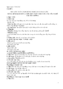 Giáo án Hoạt động trải nghiệm 6 - Chủ đề 9: Hiểu bản thân chọn đúng nghề - Năm học 2023-2024