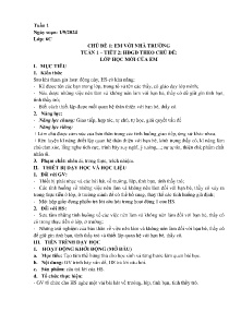 Giáo án Hoạt động trải nghiệm 6 - Tuần 1, Chủ đề 1: Em với nhà trường - Năm học 2024-2025
