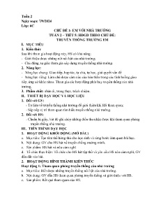 Giáo án Hoạt động trải nghiệm 6 - Tuần 2, Tiết 5+6 - Năm học 2024-2025