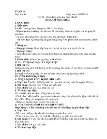 Giáo án Hoạt động trải nghiệm 6 - Tuần 20, Tiết 18: Em làm việc nhà - Năm học 2023-2024