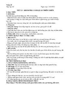 Giáo án Hoạt động trải nghiệm 6 - Tuần 25-28 - Năm học 2023-2024