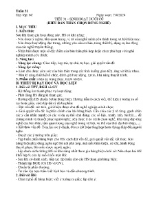 Giáo án Hoạt động trải nghiệm 6 - Tuần 31-33 - Năm học 2023-2024